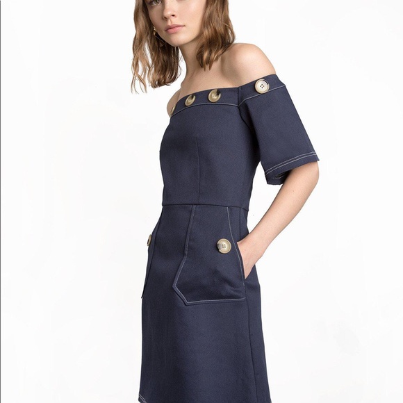 Pixie Market Off Shoulder Denim - Picture 7 of 8